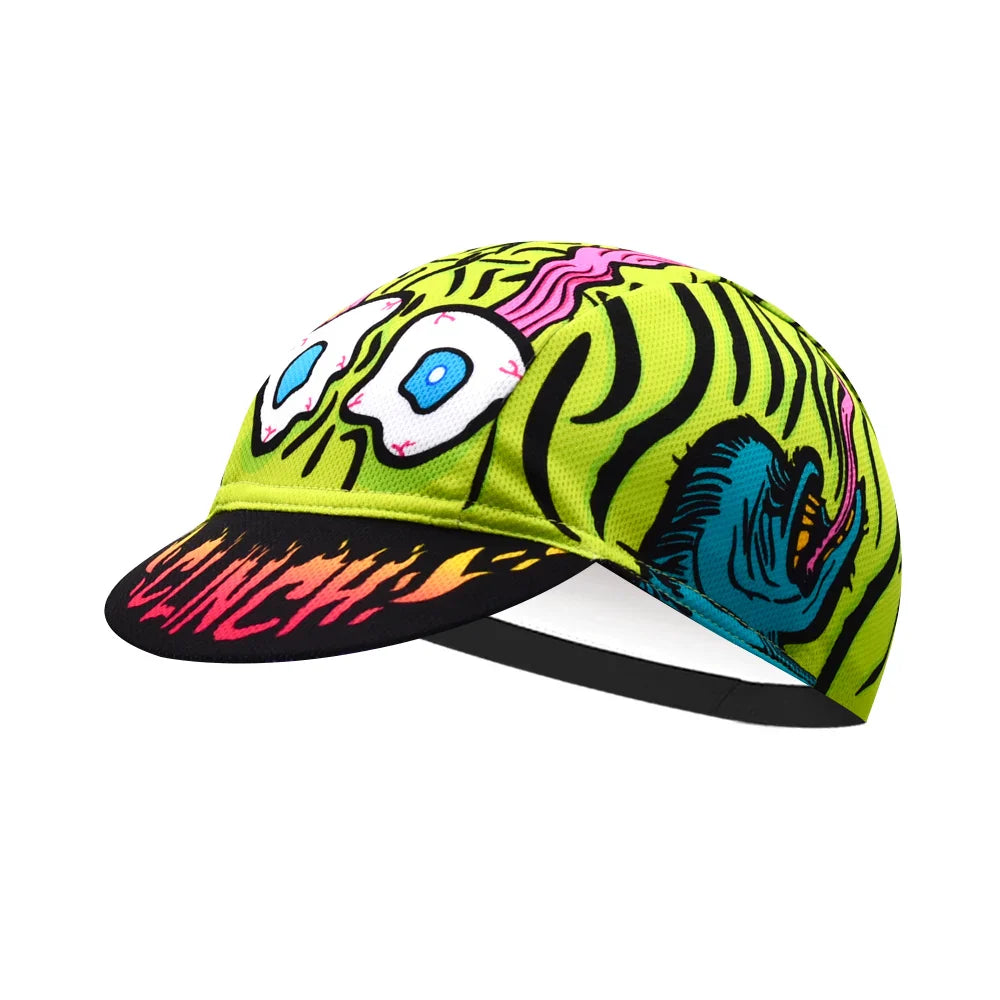 Cartoon Monsters Cycling Cap Lightweight Acrylic Riding Hat for Cyclists