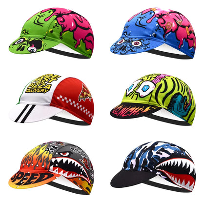 Cartoon Monsters Cycling Cap Lightweight Acrylic Riding Hat for Cyclists
