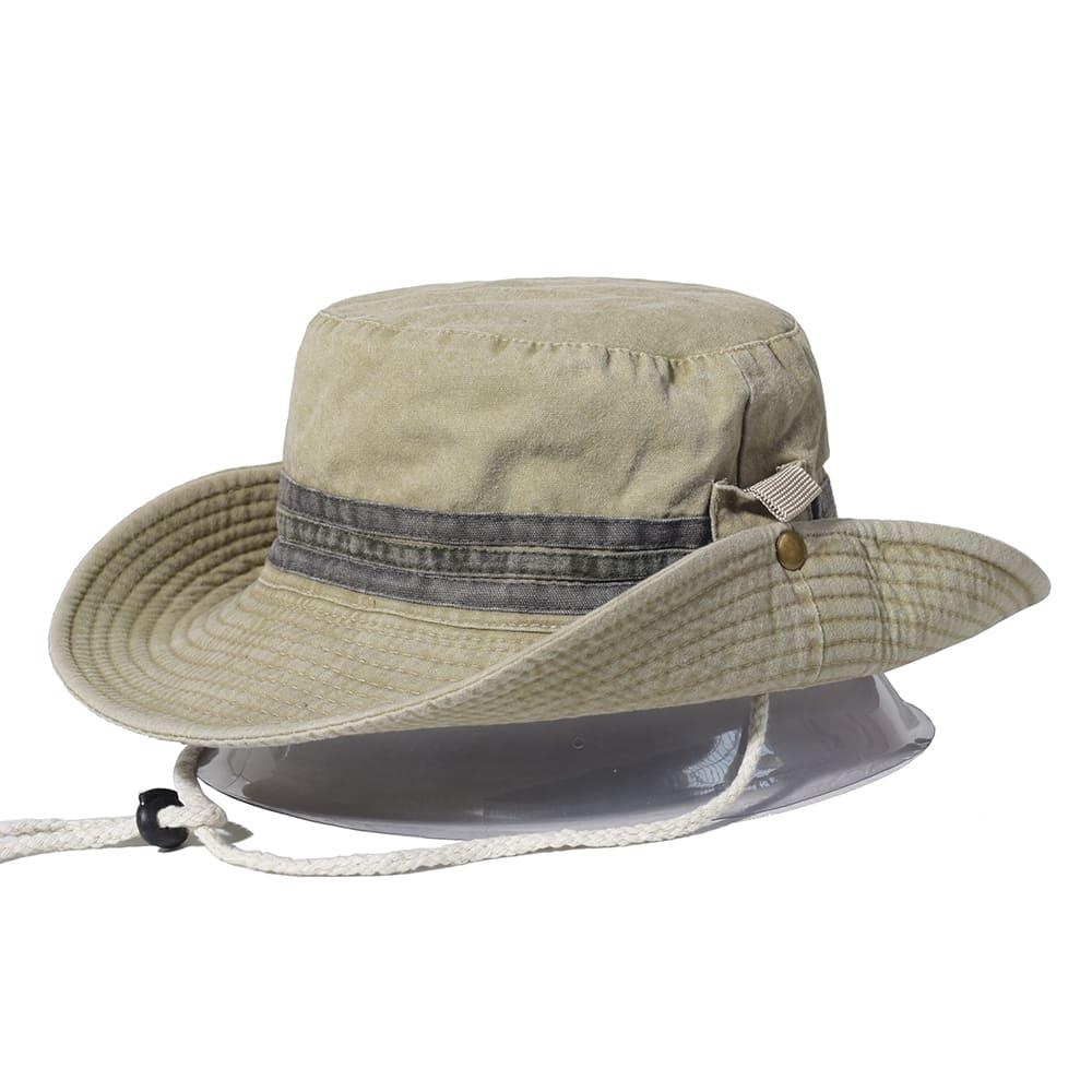 Catfish Wide Brimmed Bucket Hat - Classic Cotton Hat With Wide Brim For Sun Protection