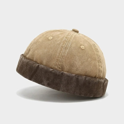 The Two-Tone Washed Docker Cap Corduroy Unstructured - Urban Caps