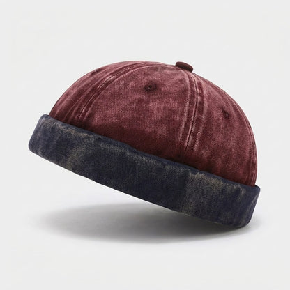 The Two-Tone Washed Docker Cap Corduroy Unstructured - Urban Caps