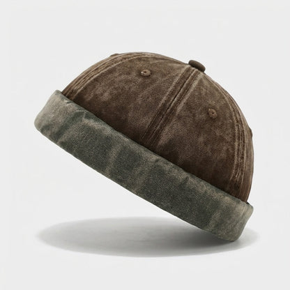 The Two-Tone Washed Docker Cap Corduroy Unstructured - Urban Caps
