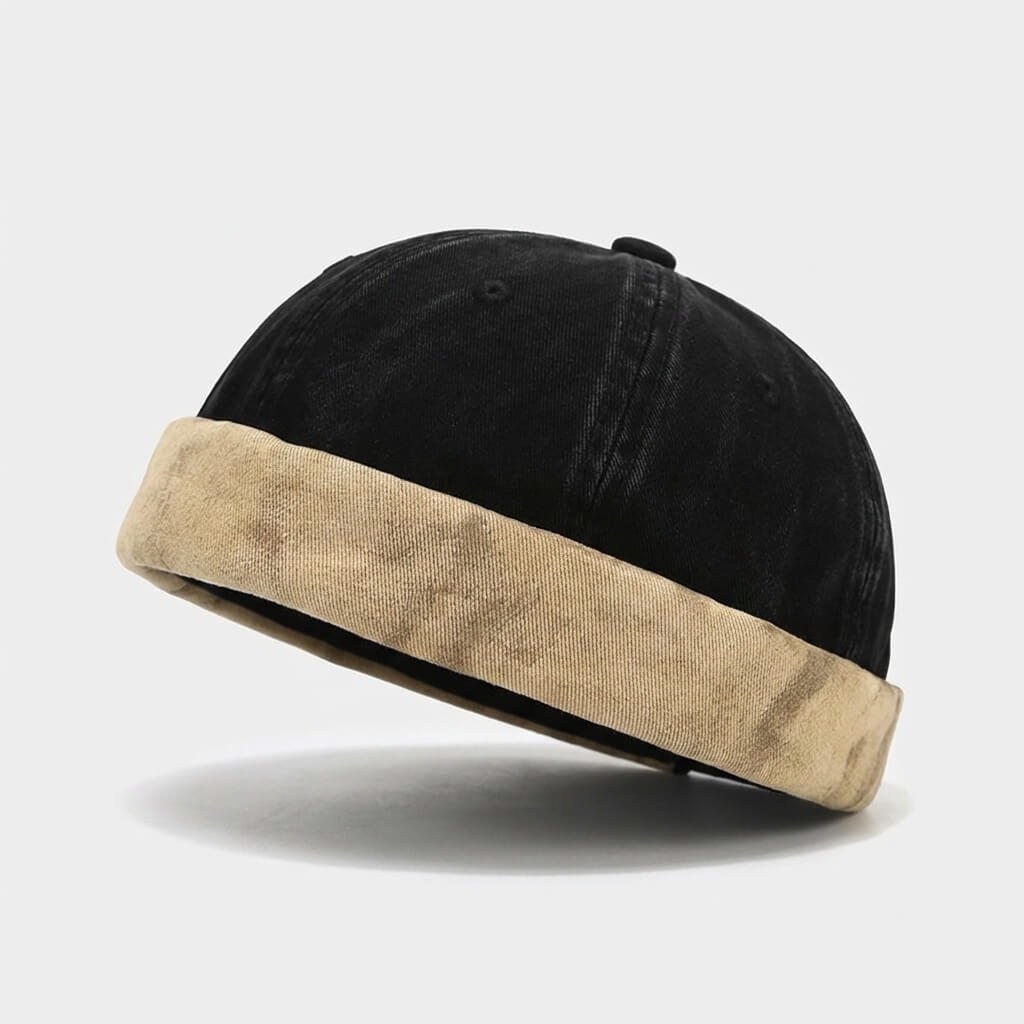 The Two-Tone Washed Docker Cap Corduroy Unstructured - Urban Caps
