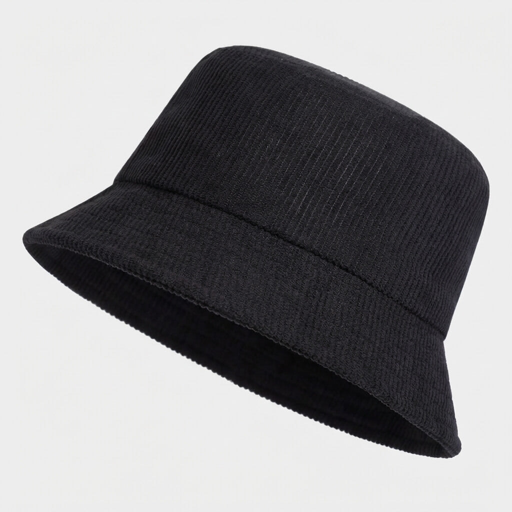 Corduroy Bucket Hat Clean Modern Minimalist Style Accessory - Urban Caps