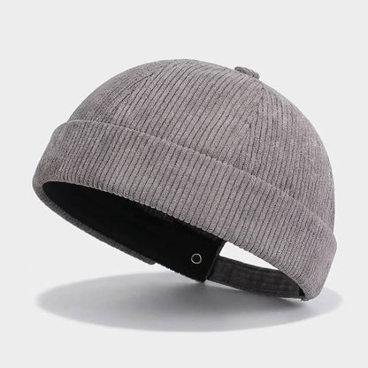 Corduroy Docker Cap Crafted For Modern Streetwear Aesthetic - Urban Caps
