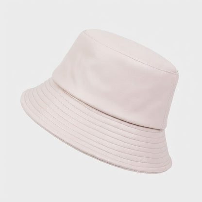 Leather Bucket Hat With Timeless Refined Look Subtle Finish - Urban Caps