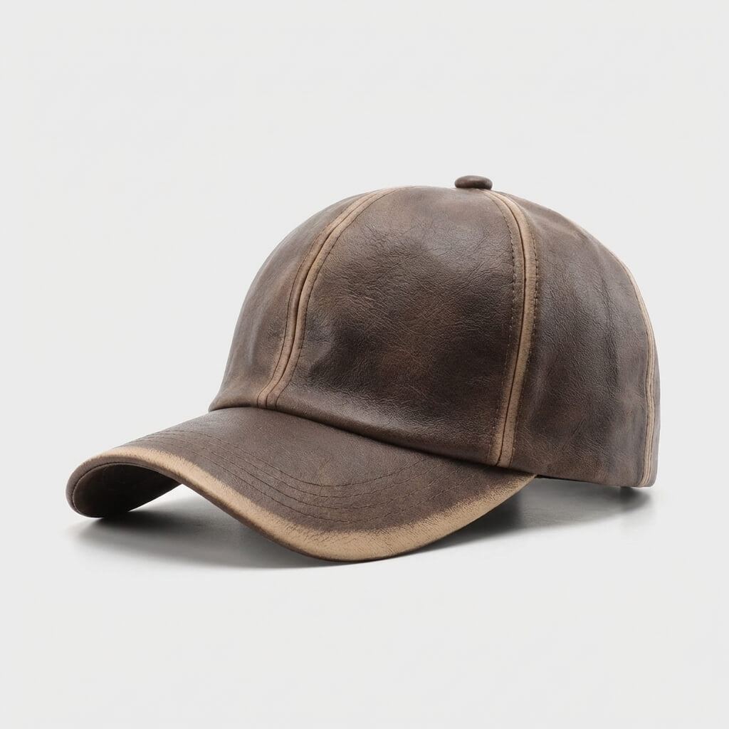Retro Leather Cap - Urban Caps