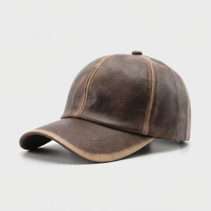 Retro Leather Cap - Urban Caps