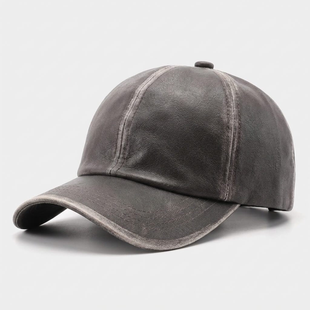 Retro Leather Cap - Urban Caps