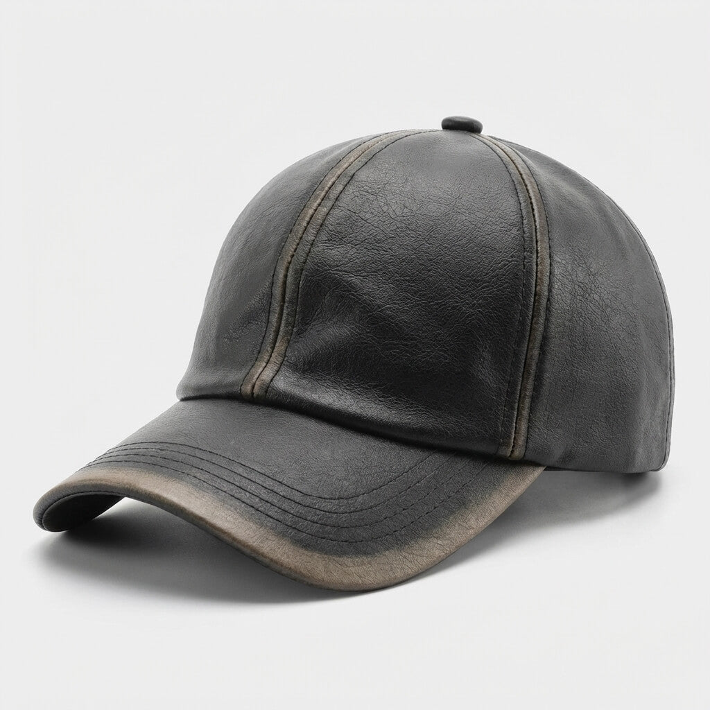 Retro Leather Cap - Urban Caps
