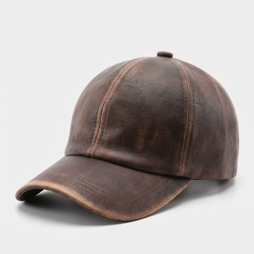 Retro Leather Cap - Urban Caps