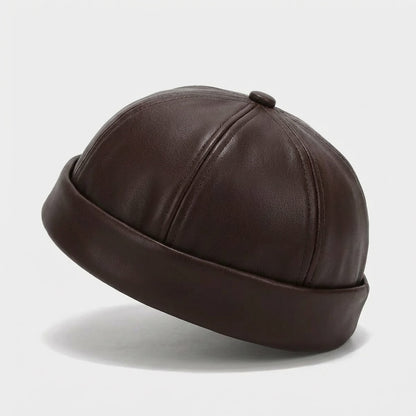 Leather Docker Cap - Urban Caps