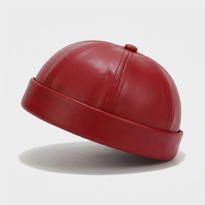 Leather Docker Cap - Urban Caps