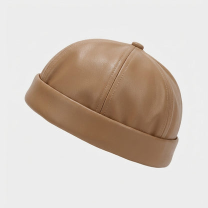 Leather Docker Cap - Urban Caps