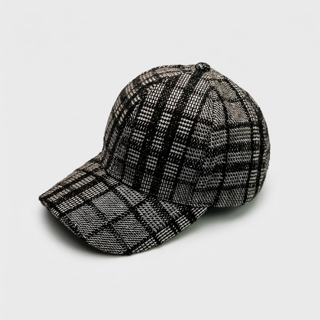 The Checkered Cotton Cap Premium Classic Collection - Urban Caps