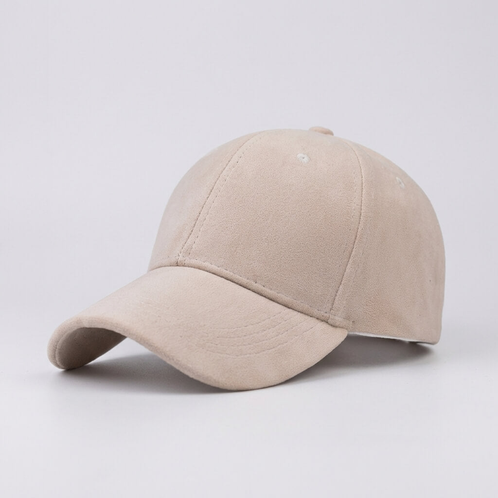 Suede Cap With Structured Front Panel And Soft Lining - Urban Caps