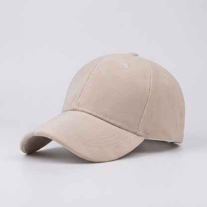Suede Cap With Structured Front Panel And Soft Lining - Urban Caps