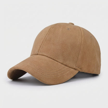 Suede Cap With Structured Front Panel And Soft Lining - Urban Caps