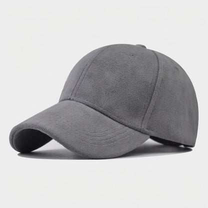 Suede Cap With Structured Front Panel And Soft Lining - Urban Caps