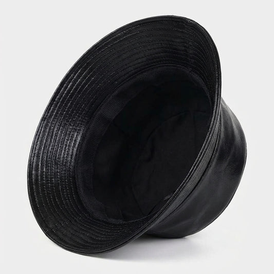 Leather Bucket Hat With Timeless Refined Look Subtle Finish - Urban Caps