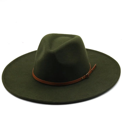 Chapman Felt Fedora Hat – Classic Wide Brim Smart Style Hat