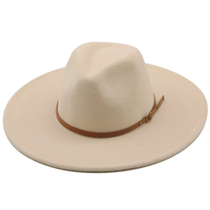 Chapman Felt Fedora Hat – Classic Wide Brim Smart Style Hat