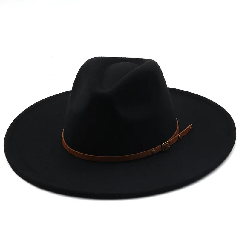 Chapman Felt Fedora Hat – Classic Wide Brim Smart Style Hat
