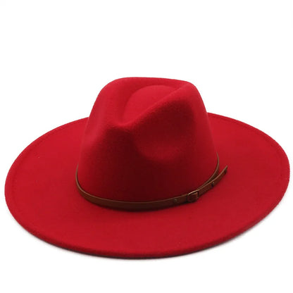 Chapman Felt Fedora Hat – Classic Wide Brim Smart Style Hat