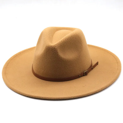 Chapman Felt Fedora Hat – Classic Wide Brim Smart Style Hat