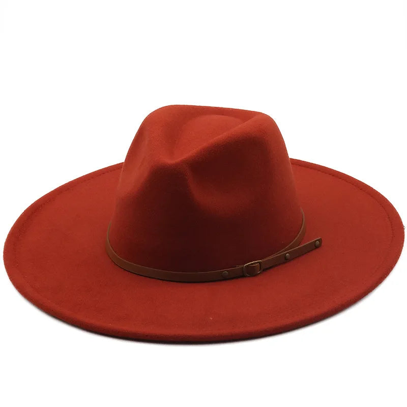 Chapman Felt Fedora Hat – Classic Wide Brim Smart Style Hat