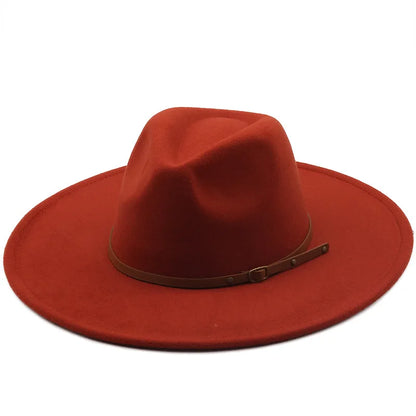 Chapman Felt Fedora Hat – Classic Wide Brim Smart Style Hat