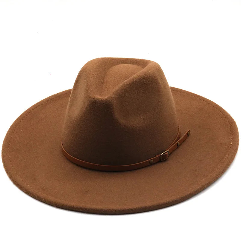 Chapman Felt Fedora Hat – Classic Wide Brim Smart Style Hat