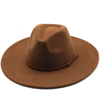 Chapman Felt Fedora Hat – Classic Wide Brim Smart Style Hat
