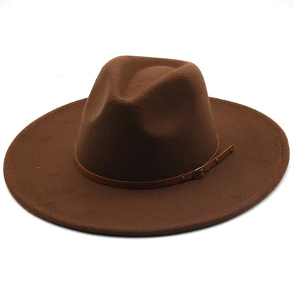 Chapman Felt Fedora Hat – Classic Wide Brim Smart Style Hat