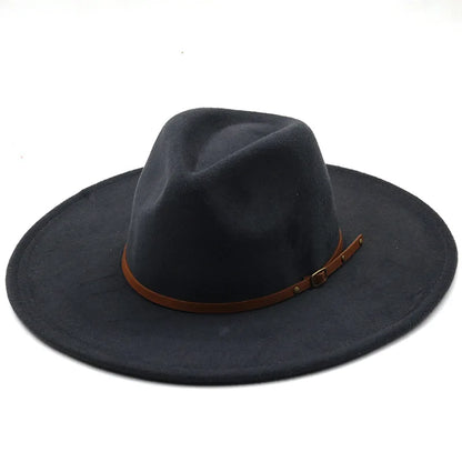 Chapman Felt Fedora Hat – Classic Wide Brim Smart Style Hat