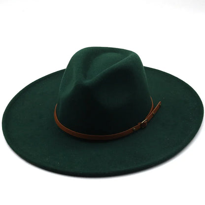 Chapman Felt Fedora Hat – Classic Wide Brim Smart Style Hat