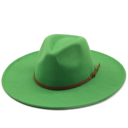 Chapman Felt Fedora Hat – Classic Wide Brim Smart Style Hat