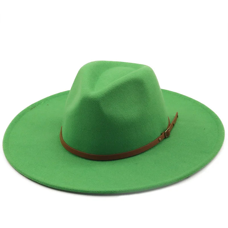 Chapman Felt Fedora Hat – Classic Wide Brim Smart Style Hat