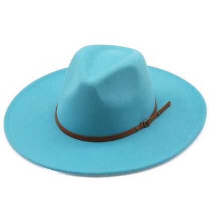 Chapman Felt Fedora Hat – Classic Wide Brim Smart Style Hat