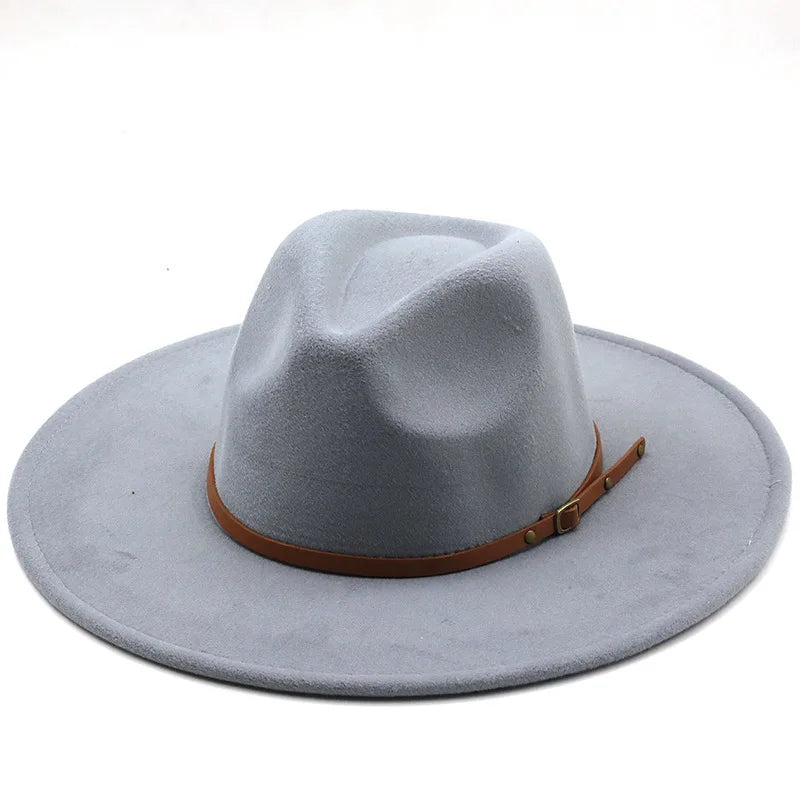 Chapman Felt Fedora Hat – Classic Wide Brim Smart Style Hat