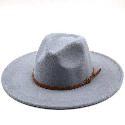 Chapman Felt Fedora Hat – Classic Wide Brim Smart Style Hat
