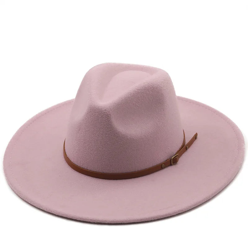 Chapman Felt Fedora Hat – Classic Wide Brim Smart Style Hat
