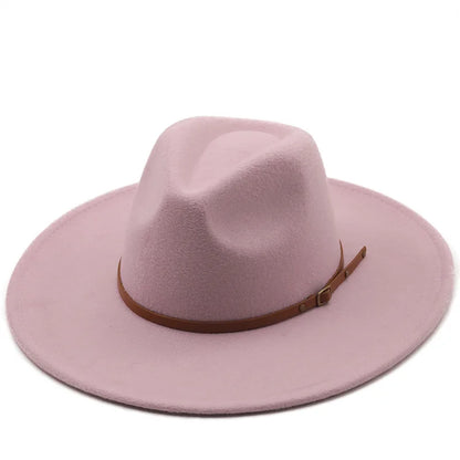 Chapman Felt Fedora Hat – Classic Wide Brim Smart Style Hat