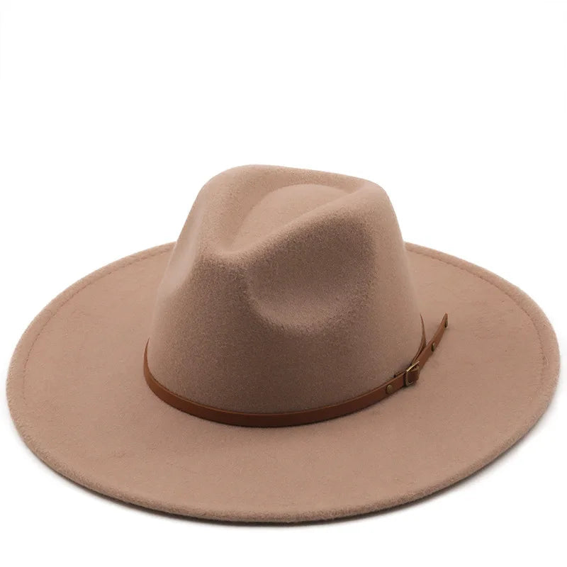 Chapman Felt Fedora Hat – Classic Wide Brim Smart Style Hat