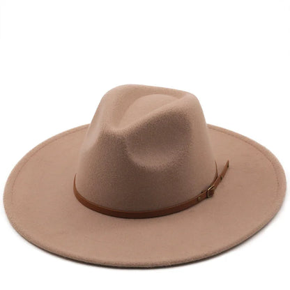 Chapman Felt Fedora Hat – Classic Wide Brim Smart Style Hat