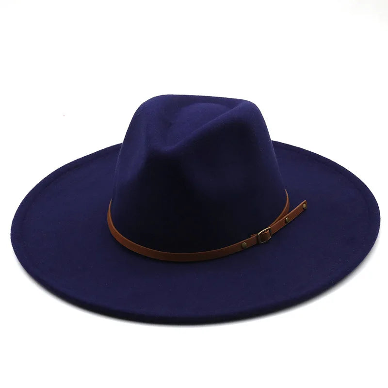 Chapman Felt Fedora Hat – Classic Wide Brim Smart Style Hat