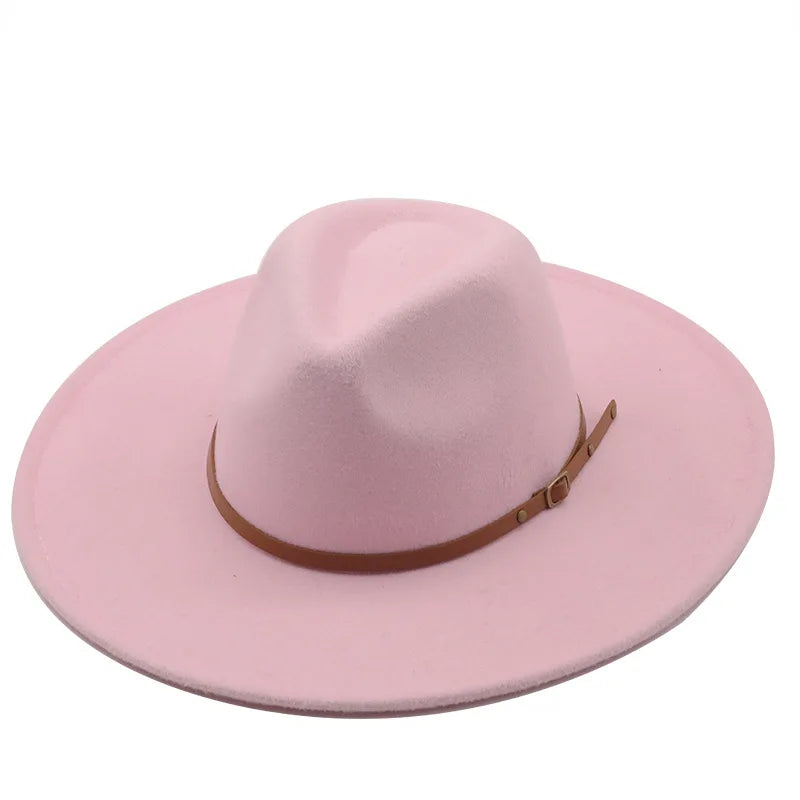 Chapman Felt Fedora Hat – Classic Wide Brim Smart Style Hat