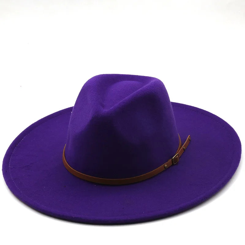 Chapman Felt Fedora Hat – Classic Wide Brim Smart Style Hat