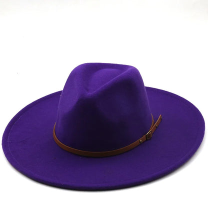 Chapman Felt Fedora Hat – Classic Wide Brim Smart Style Hat