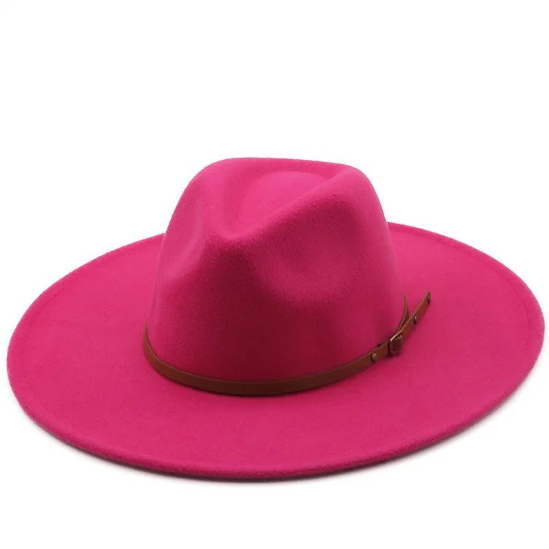 Chapman Felt Fedora Hat – Classic Wide Brim Smart Style Hat